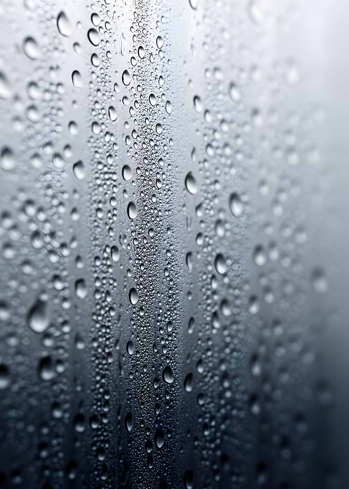 Water Droplets on Glass