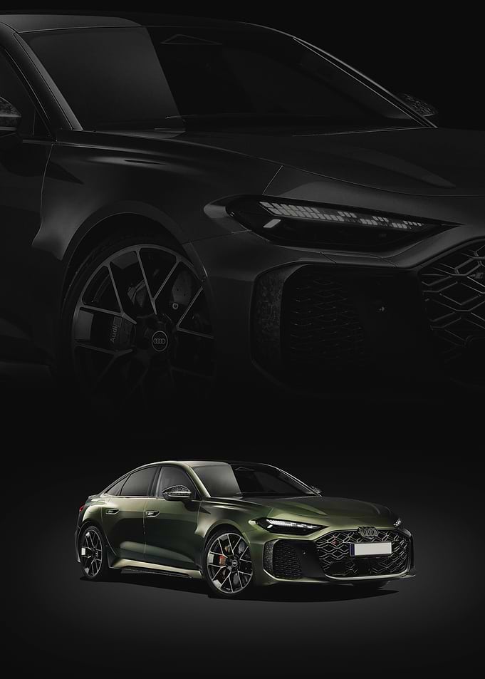 Green Audi RS 5 Sedan