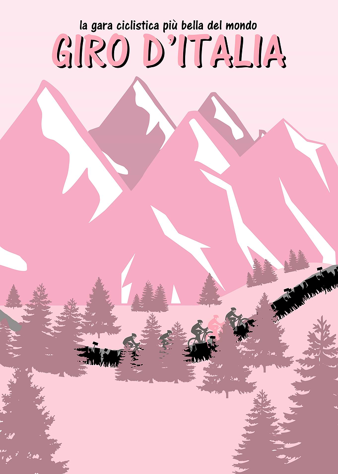 Giro d'Italia Cycling Race Poster