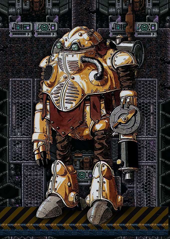 Retro Sci-Fi Mech Suit