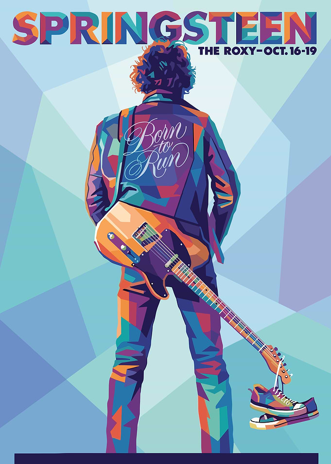 Bruce Springsteen Born to Run Poster