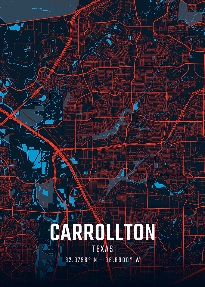 Carrollton Texas City Map