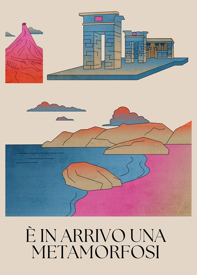 Metamorphosis Landscape with Ancient Ruins