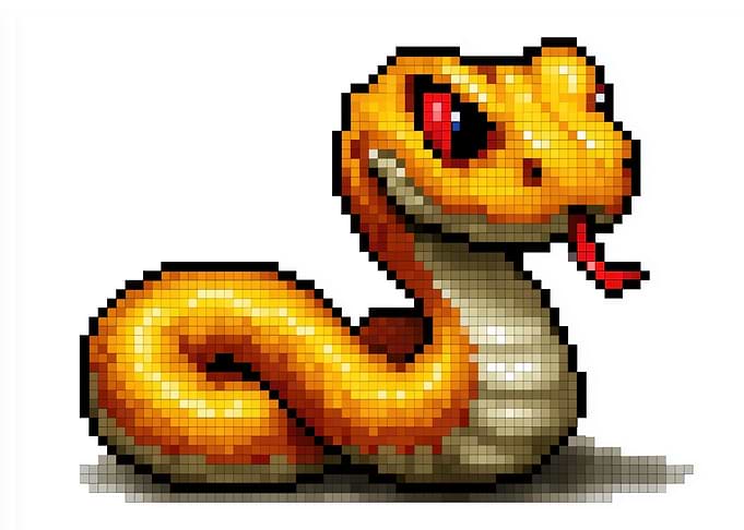 Pixel Art Snake