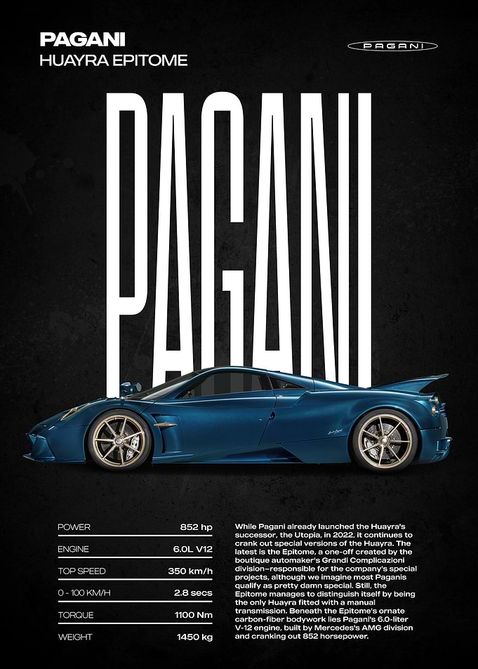 Pagani Huayra Epitome Car