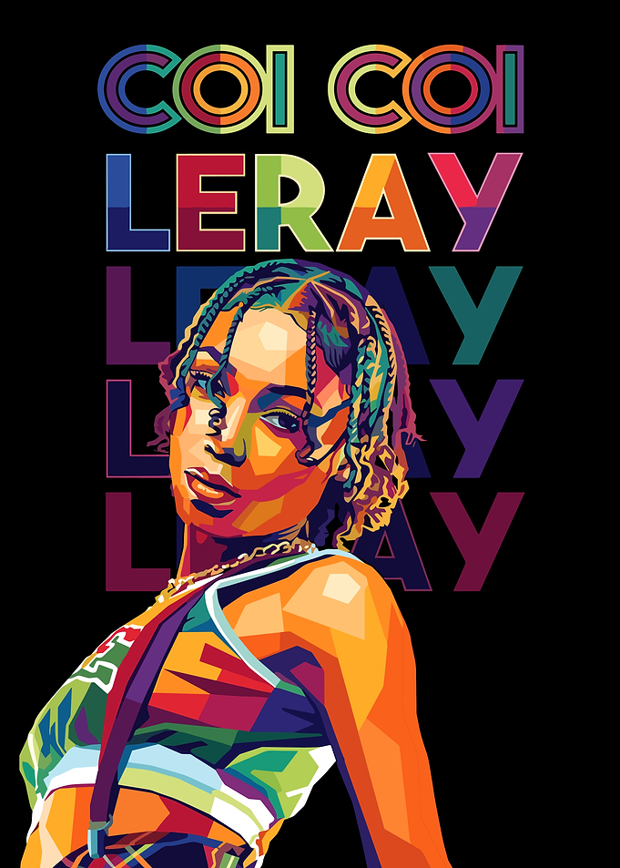 Coi Leray Pop Art Portrait