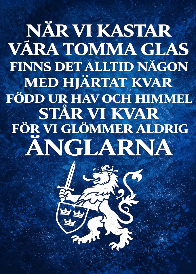 Swedish Lion Emblem with Text