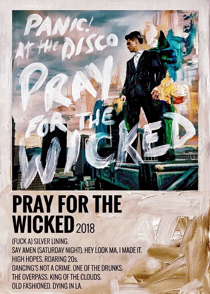 Panic! At The Disco Pray For The Wicked Poster