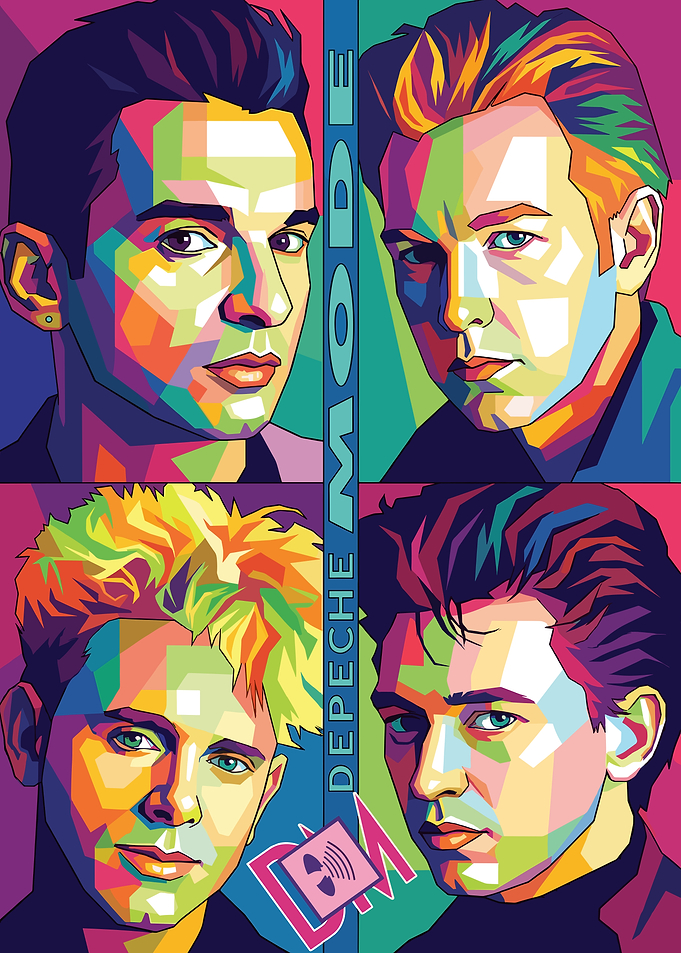 Depeche Mode Pop Art Portrait