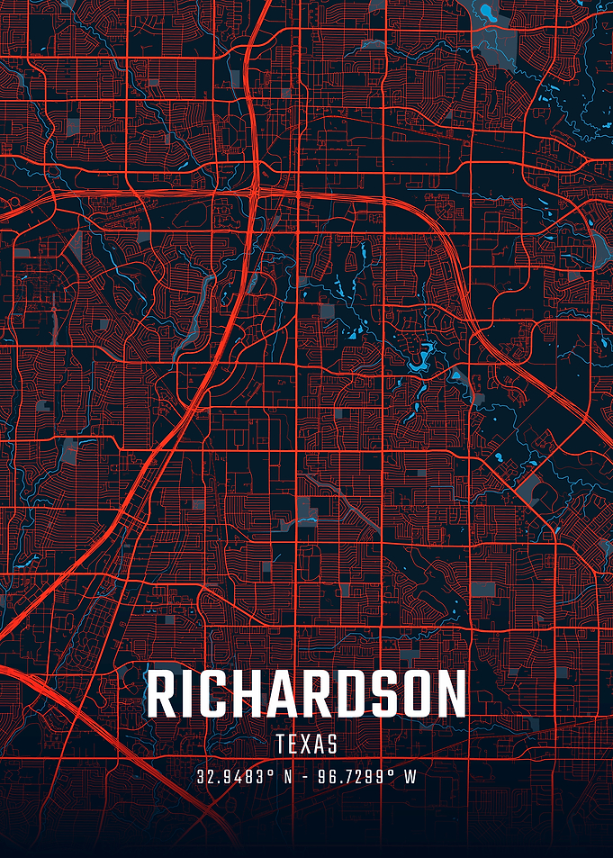Richardson Texas City Map