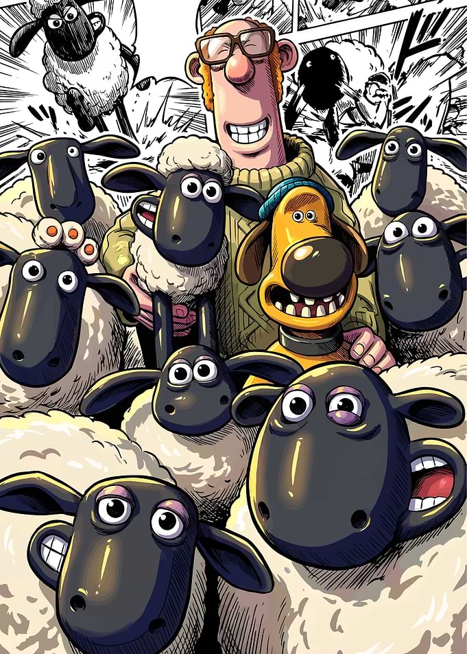 Shaun the Sheep and Farmer Giles