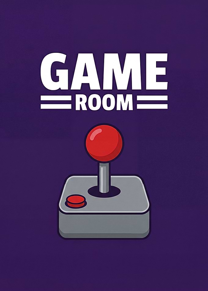 Retro Game Room Art
