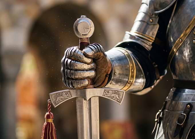 Knight Holding a Sword