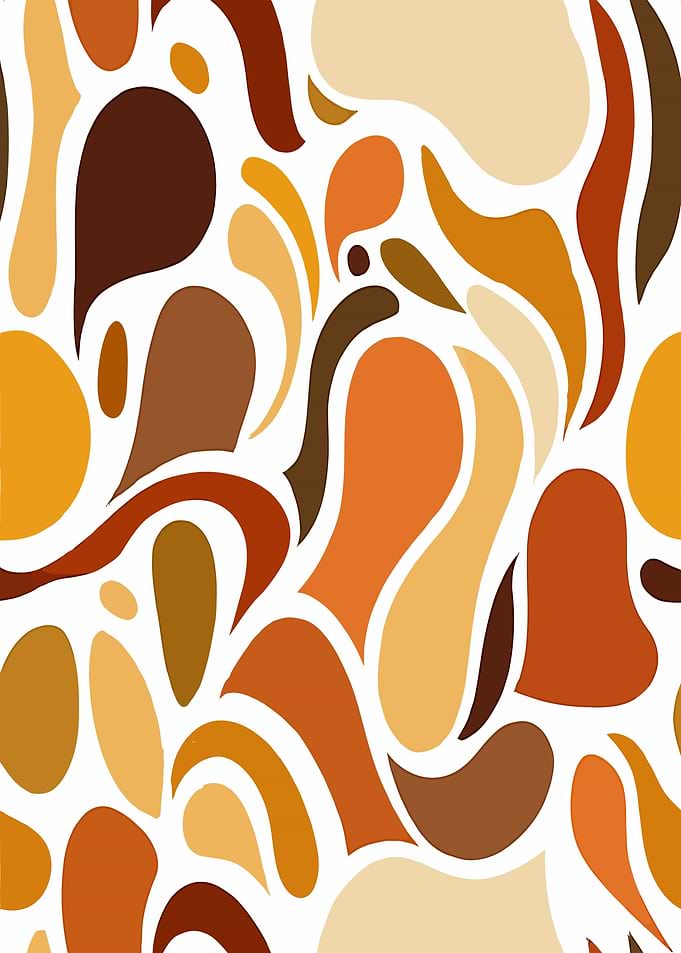 Abstract Organic Shapes Pattern