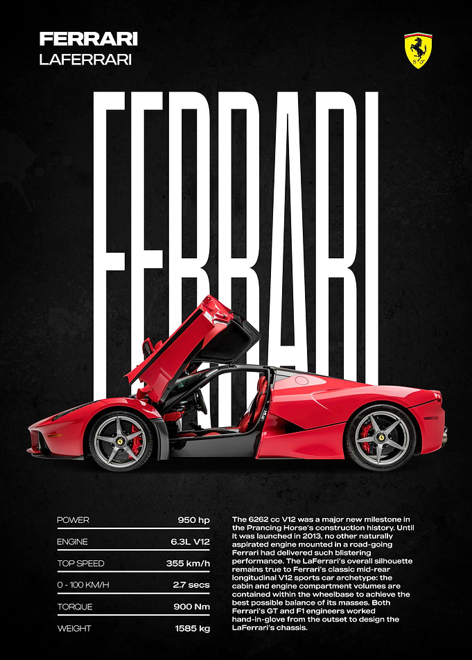 Ferrari LaFerrari Poster