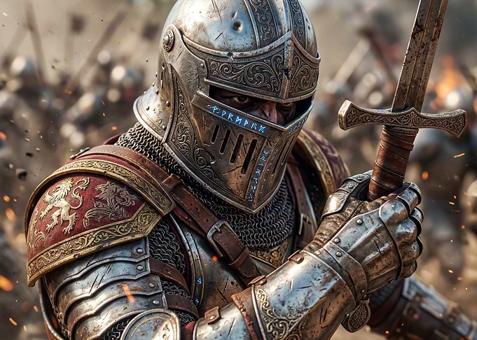 Knight in Battle Armor