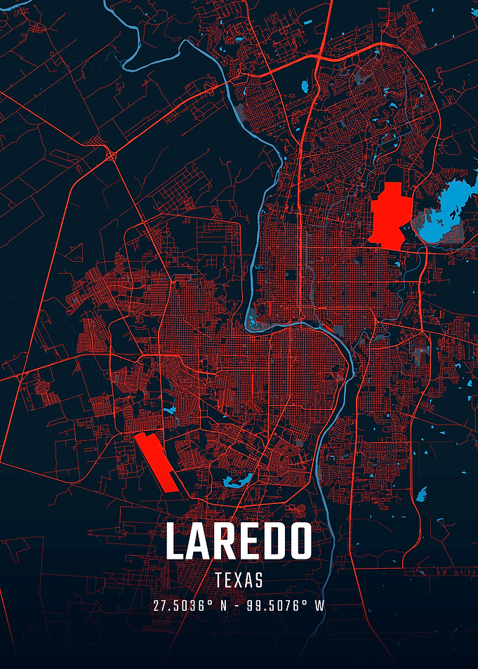 Laredo Texas City Map