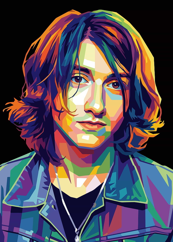 Colorful Portrait of Alex Turner