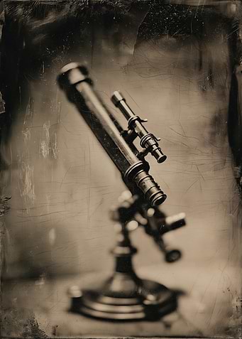 Antique Telescope on a Stand