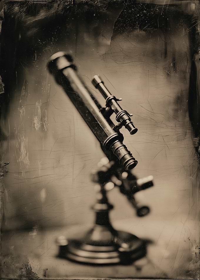 Antique Telescope on a Stand