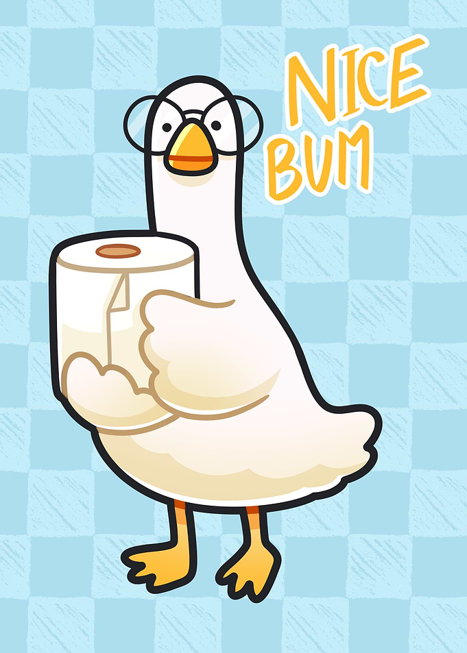 Funny Goose Toilet