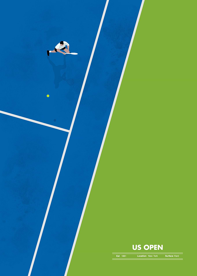 US Open Tennis Poster