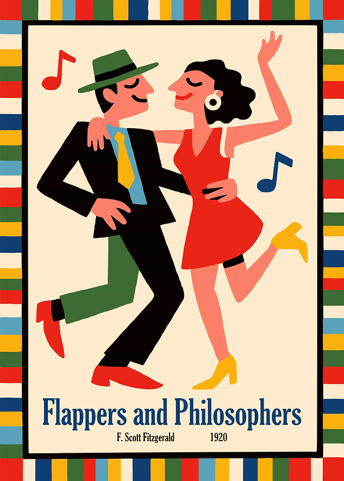 Flappers Philosophers Poster Print