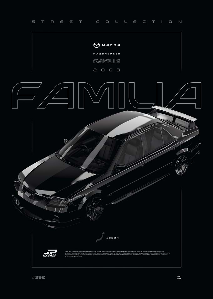 Mazda Mazdaspeed Familia 2003 Black Series