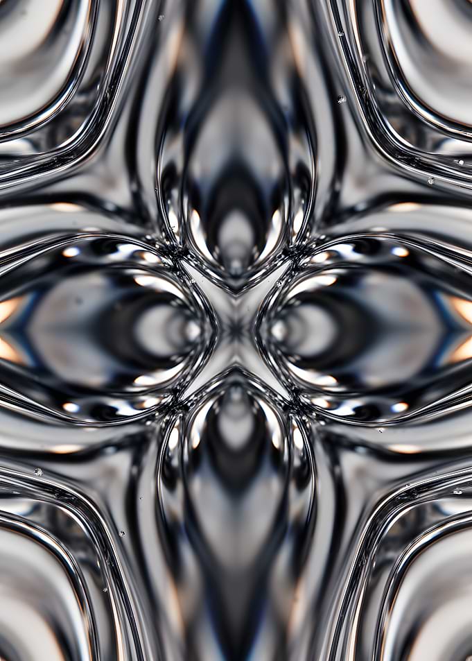 Abstract Liquid Metal Reflection