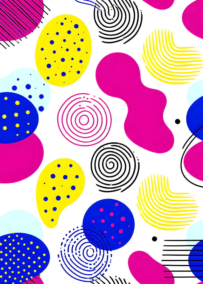 Abstract Geometric Shapes Pattern