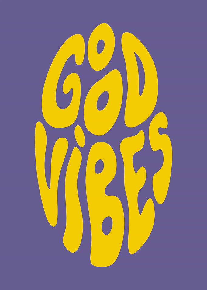 Good Vibes Text Art