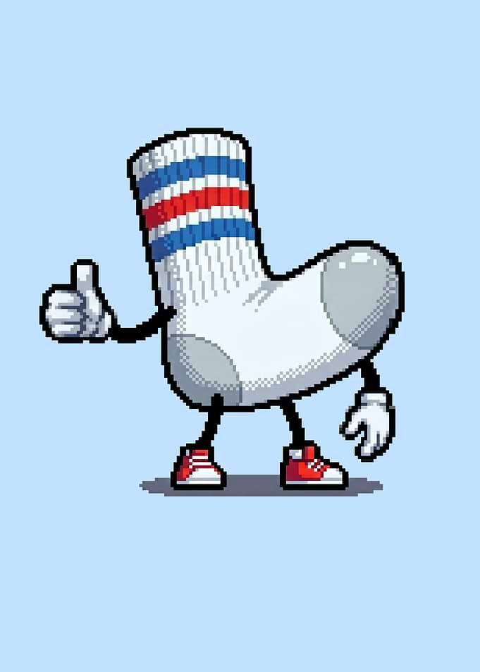 Pixel Sock Dude