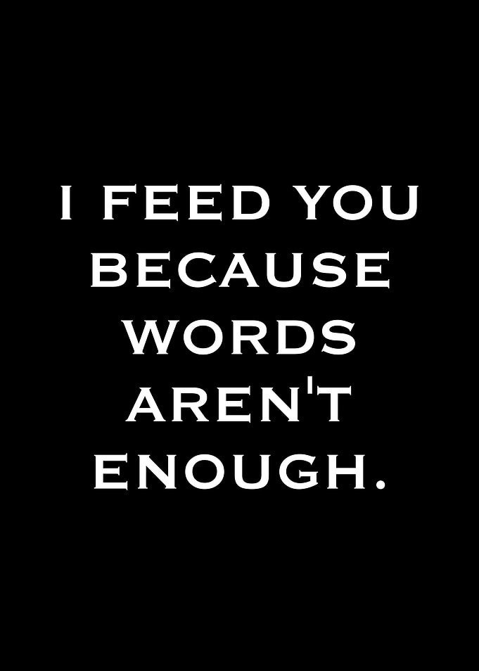 Words Aren't Enough Text Art