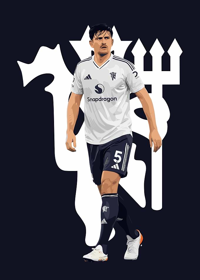 Harry Maguire Manchester United Football Player