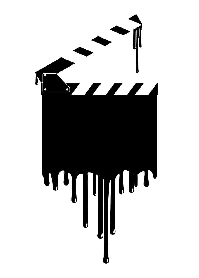 Dripping Black Clapperboard