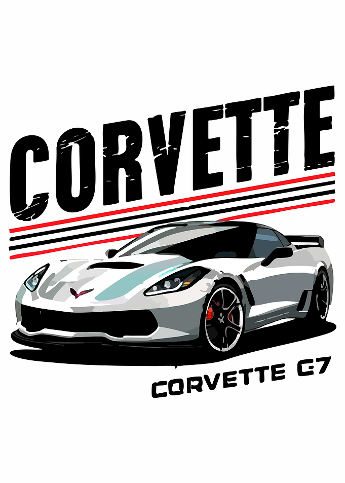 Corvette C7 Car Graphic