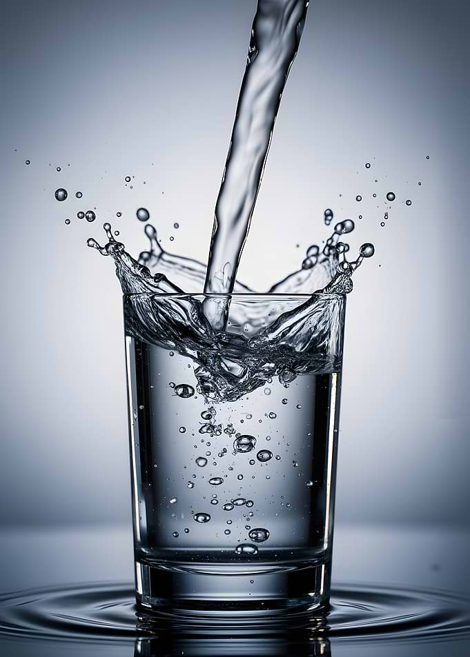 Water Pouring into Glass