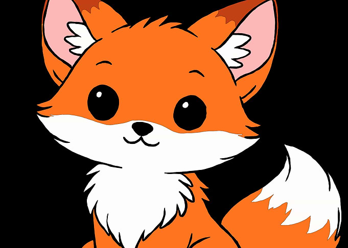 Cute Cartoon Fox