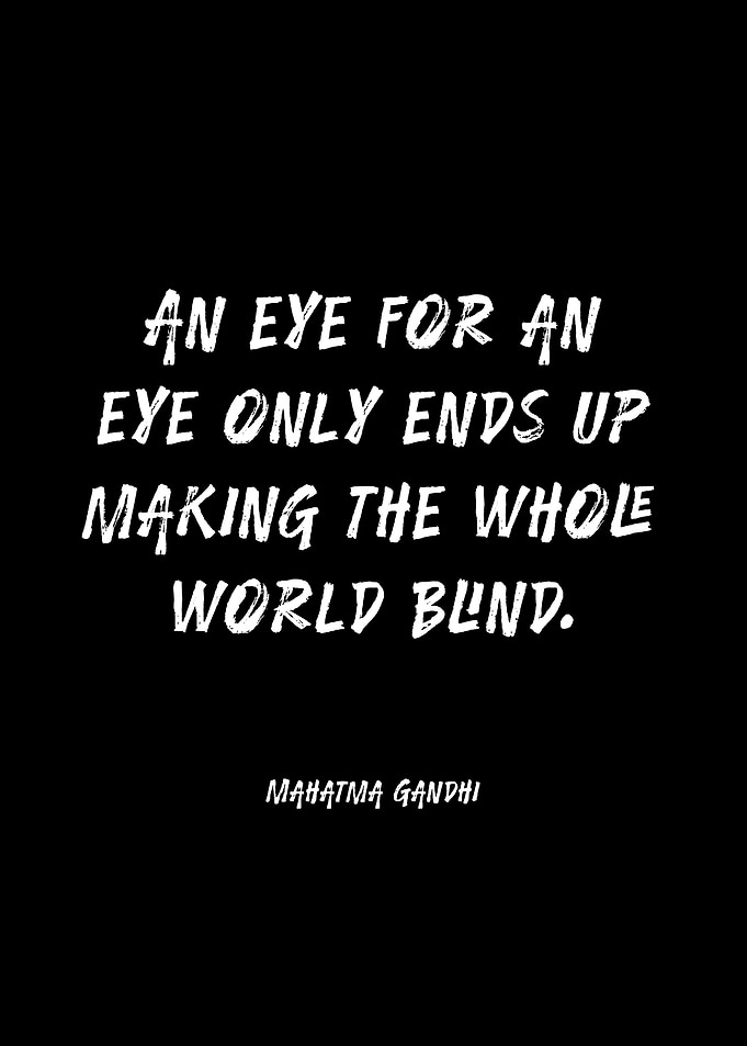 Mahatma Gandhi quote about blindness