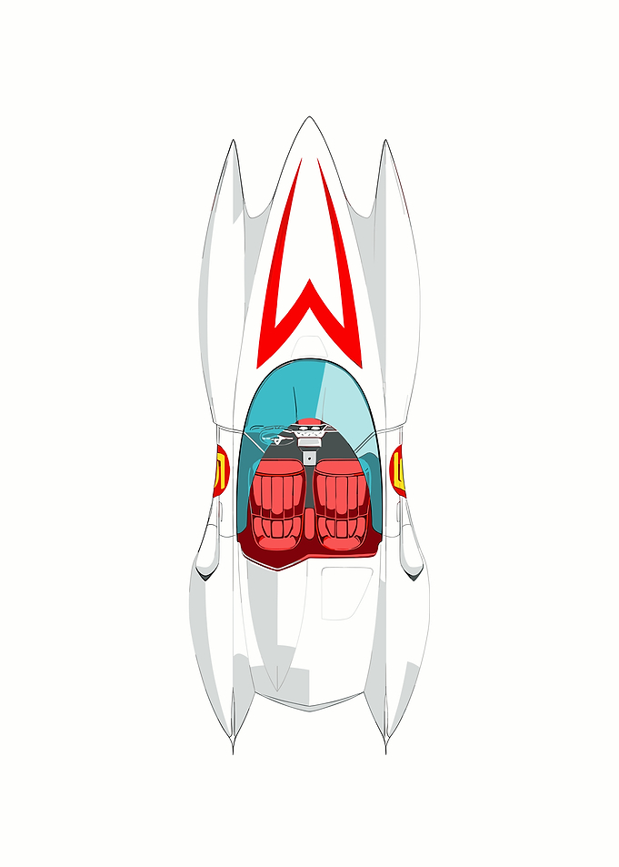 Speed Racer's Mach 5 Top View