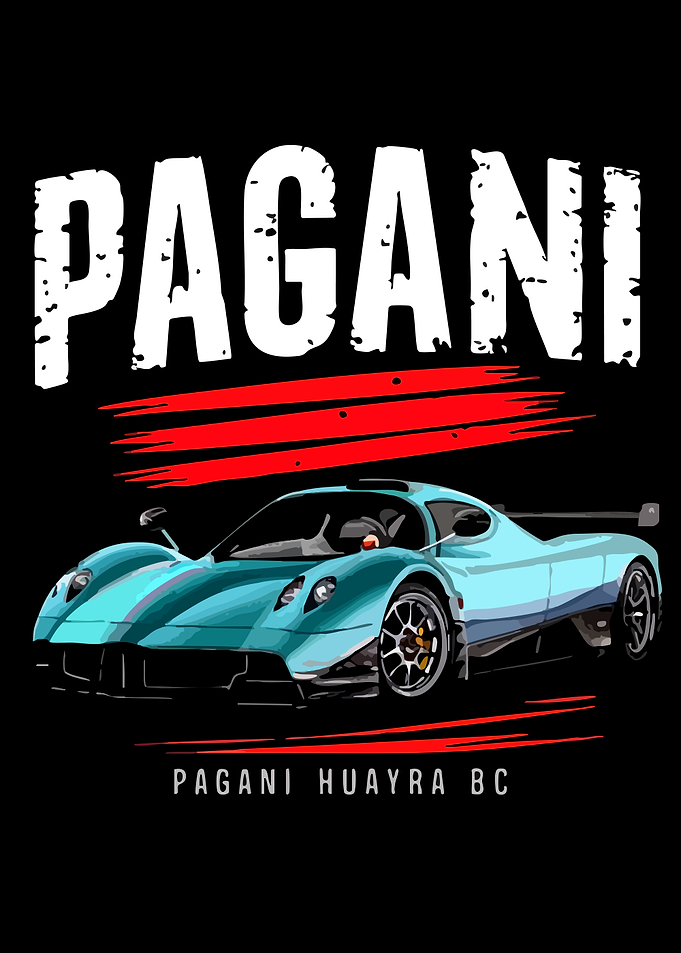 Pagani Huayra BC Car Illustration