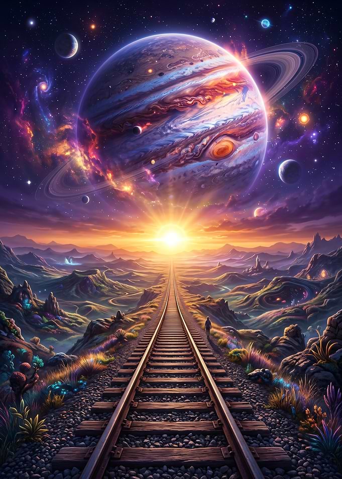 Cosmic Train Journey