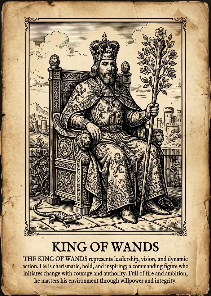 King of Wands Tarot Card