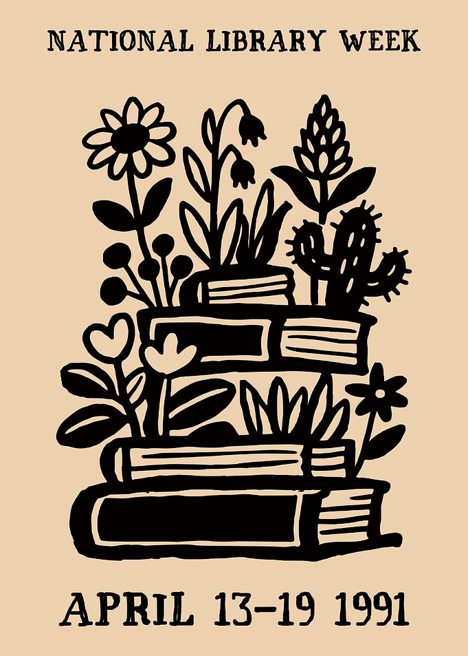 National Library Week 1991 Poster
