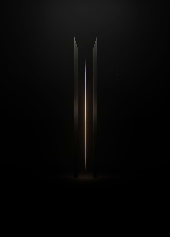 Dark Abstract Light Pillars