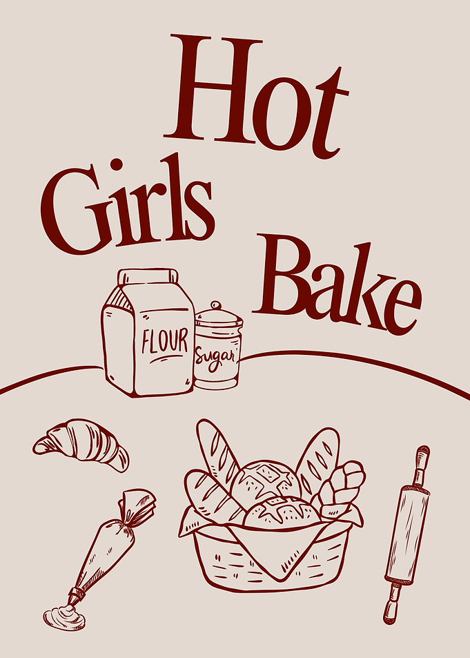Hot Girls Bake, Baking Lover gift