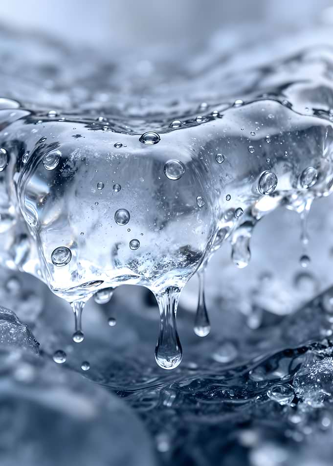 Melting Ice with Bubbles