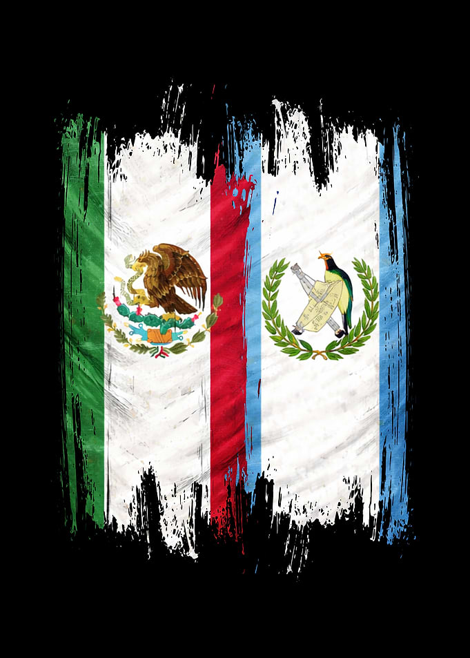 Mexican and Guatemalan Flags