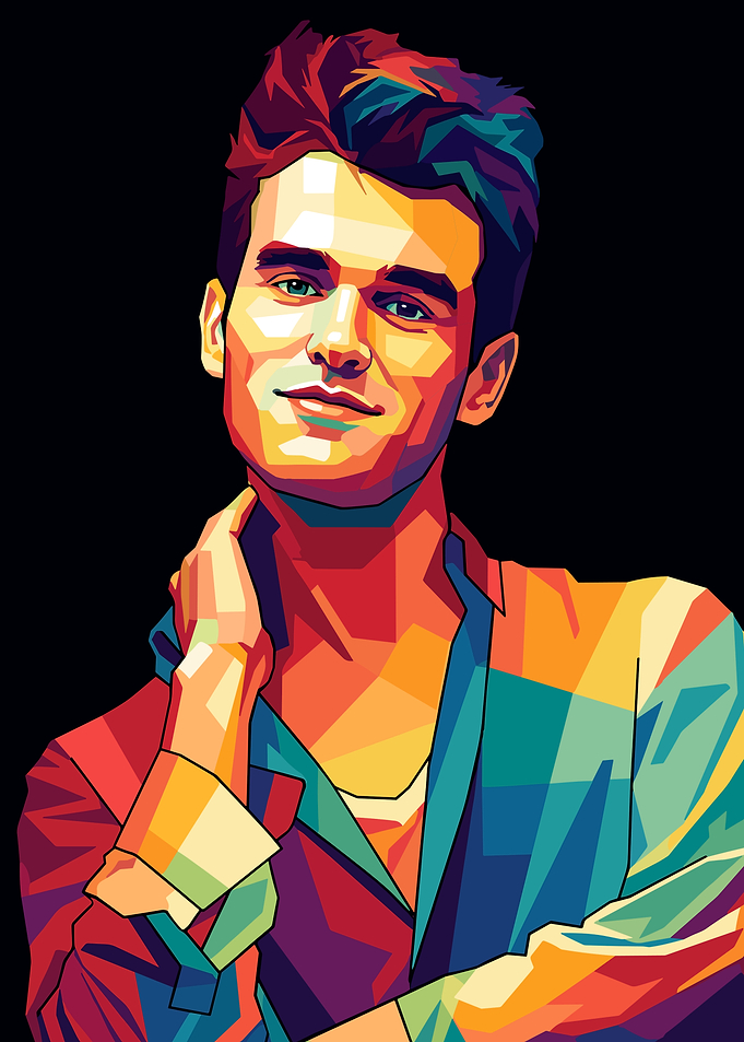 Colorful Portrait of a Morrissey