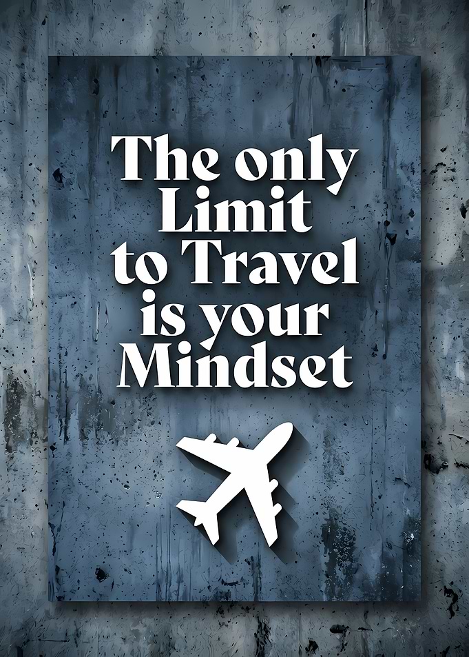 Travel Mindset Inspirational Poster